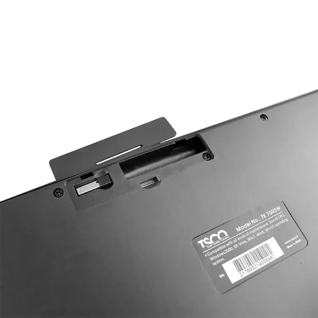 کیبورد بی‌ سیم تسکو مدل TK 7003w-معرفی و بررسی تخصصی کیبورد بی‌سیم تسکو TK 7003W کیبورد بی‌سیم Tsco TK 7003W یکی از محصولات خوش‌قیمت و پرفروش برند تسکو است که با تمرکز بر راحتی کاربر و عملکرد پایدار طراحی شده است. این کیبورد با حذف کابل‌های اضافی، فضای کاری منظم‌تری ایجاد می‌کند و برای افرادی که به‌ ...