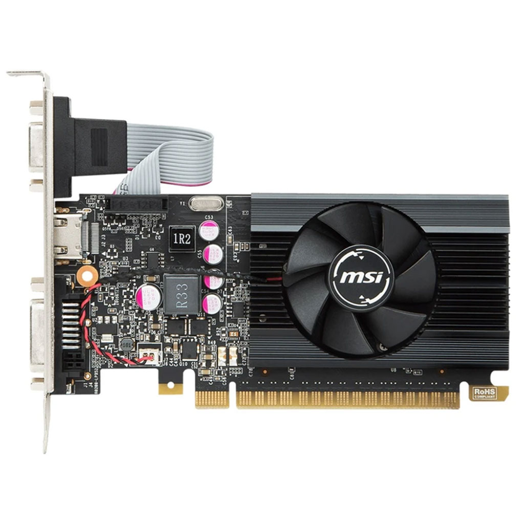 کارت گرافیک ام اس آی مدل GT 710 2GD5 LP-کارت گرافیک MSI GT 710 2GD5 LP | کم‌مصرف، بی‌صدا و اقتصادی کارت گرافیک MSI GT 710 2GD5 LP یک انتخاب اقتصادی و کاربردی برای کاربرانی است که به دنبال ارتقای سیستم‌های اداری، خانگی یا کیس‌های کوچک هستند. این کارت با برخورداری از حافظه 2 گیگابایتی GDDR5 و طراحی Lo ...