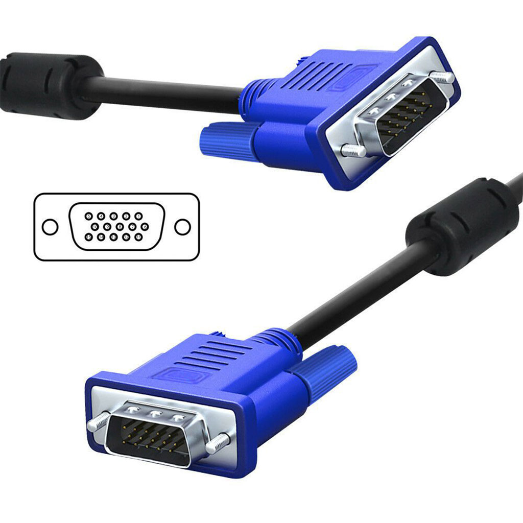 کابل گرافیک VGA به طول 1.5 متر-کابل گرافیک VGA به طول 1.5 متر یکی از پرکاربردترین کابل‌های تصویری برای اتصال کامپیوتر، لپ‌تاپ، DVR، دستگاه‌های صنعتی و کیس به مانیتور یا ویدئو پروژکتور است. این کابل با استفاده از کانکتور استاندارد VGA (D-Sub 15Pin) امکان انتقال تصویر آنالوگ با کیفیت و پایدار را فراهم ...