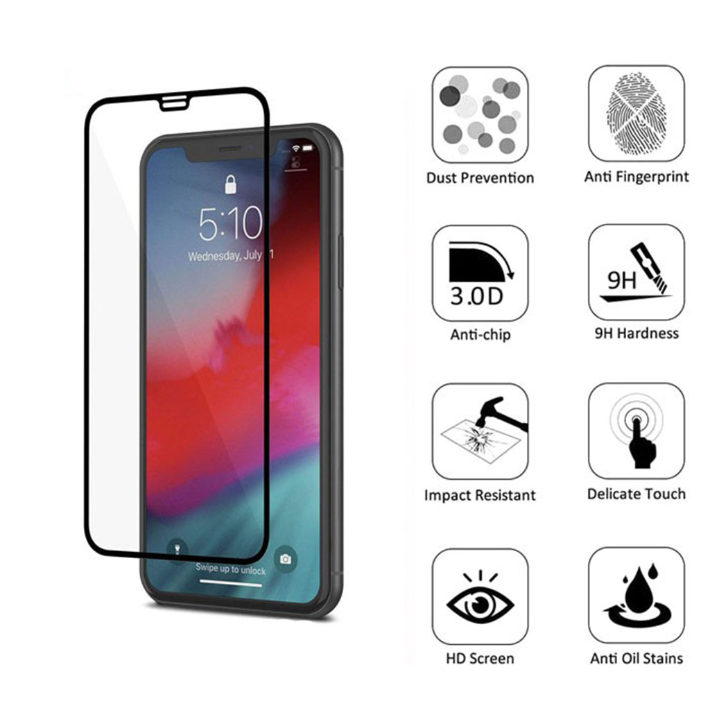 گلس G-CASE 9D مخصوص آیفون XR با فناوری پیشرفته شیشه سخت‌شده (Tempered Glass) و پوشش اولئوفوبیک، محافظتی بی‌نظیر در برابر خط و خش، ضربه و لکه اثر انگشت ارائه می‌دهد.